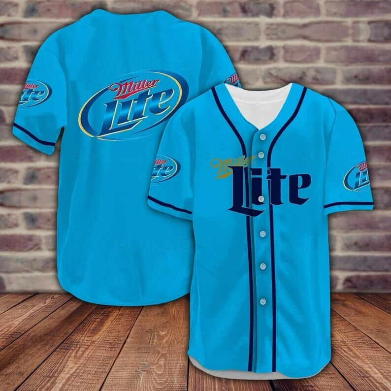 Miller Lite Beer Baseball Jersey Gift For Baseball Fans