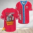 Freddy Jason Drinking Buddies Coors Light Beer Baseball Jersey Freddy Jason Drinking Buddies Coors Light Beer Baseball Jersey