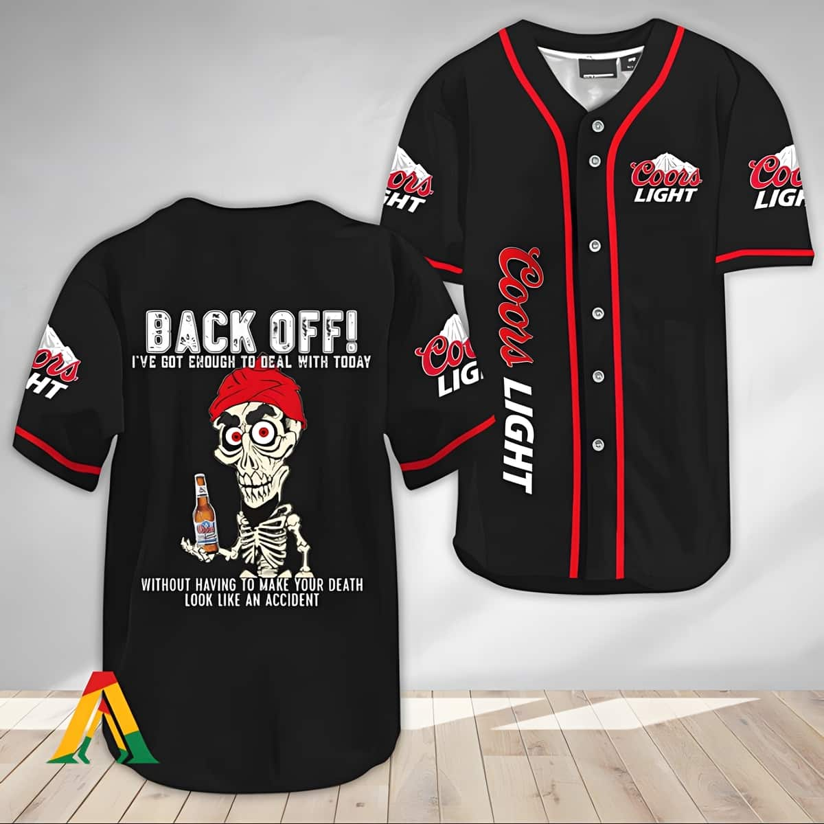 Achmed Back Off With Coors Light Baseball Jersey Beer Lovers Gift