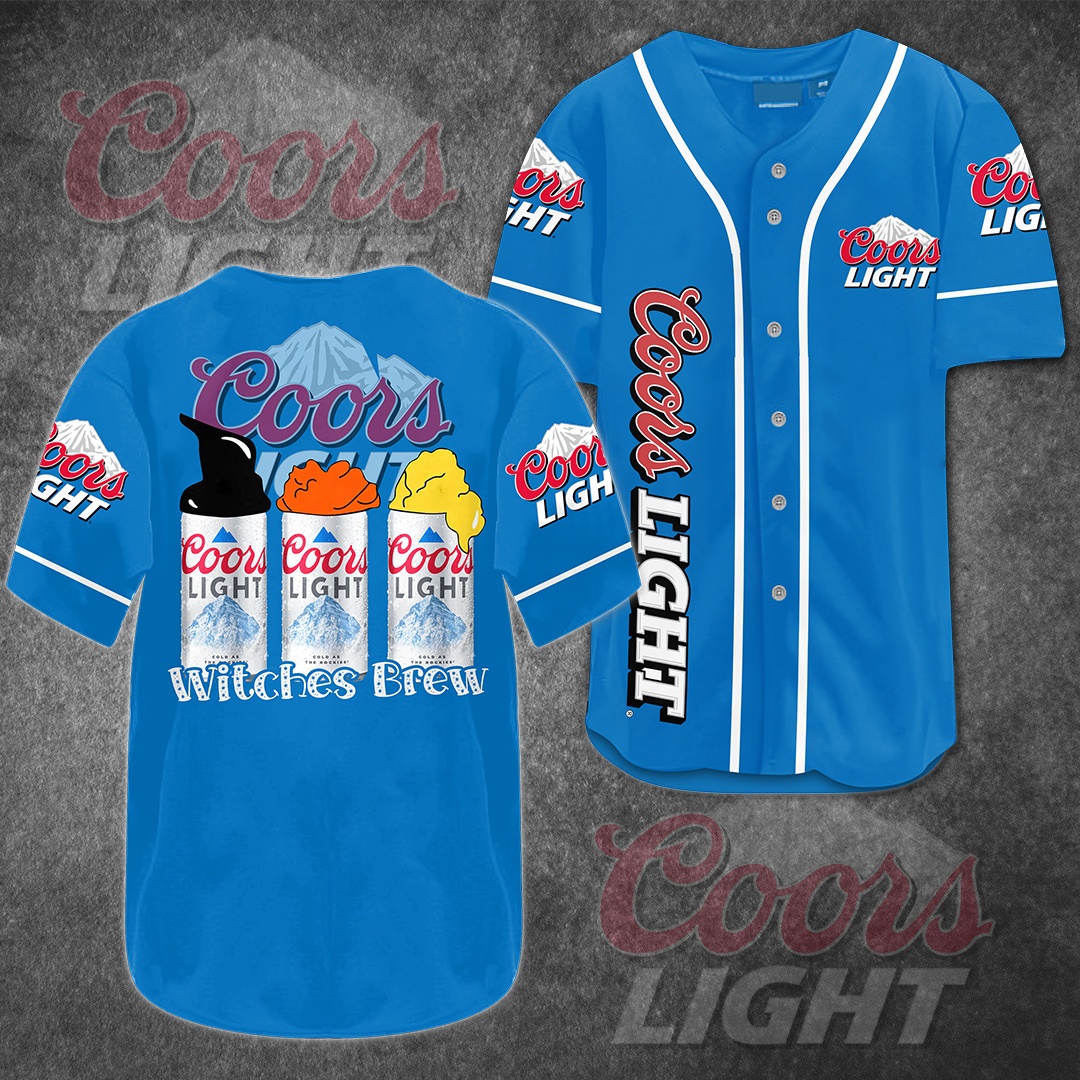 Coors Light Baseball Jersey Witches Brew For Baseball Fans