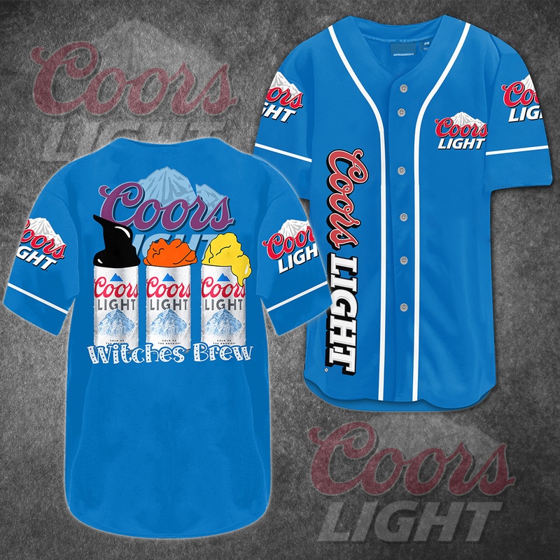 Coors Light Baseball Jersey Witches Brew For Baseball Fans Coors Light Baseball Jersey Witches Brew For Baseball Fans