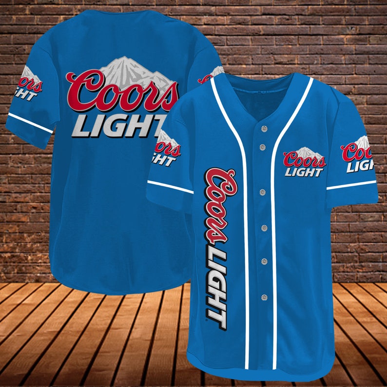 Coors Light Beer Baseball Jersey Baseball Fans Gift