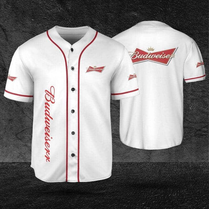 Budweiser Beer Baseball Jersey Baseball Fans Gift