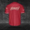 Budweiser Red Baseball Jersey Gift For Beer Lovers
