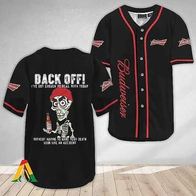 Funny Achmed With Budweiser Baseball Jersey Back Off Beer Lovers Gift Funny Achmed With Budweiser Baseball Jersey Back Off Beer Lovers Gift