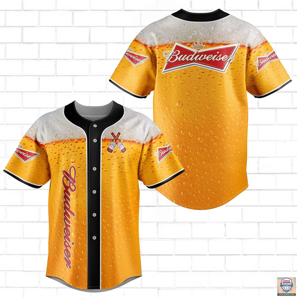 Budweiser Baseball Jersey New Beer Baseball Fans Gift