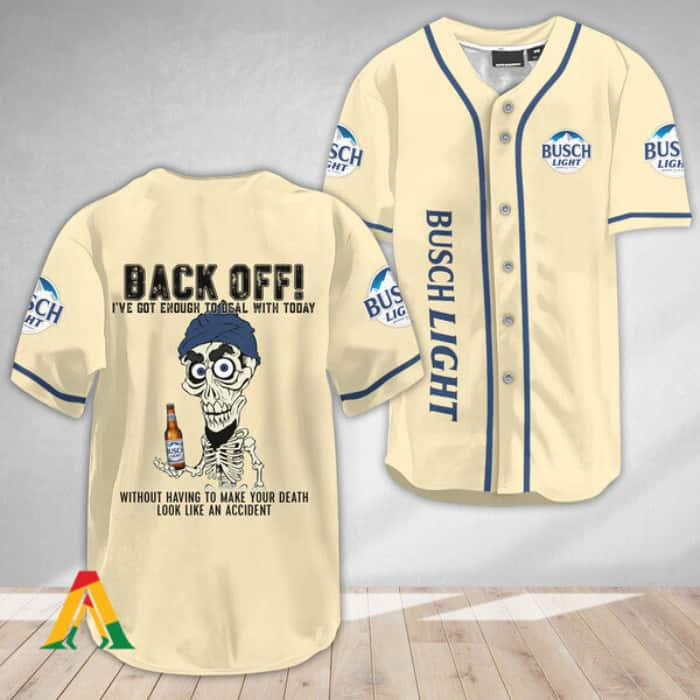 Funny Achmed Back Off Busch Light Baseball Jersey