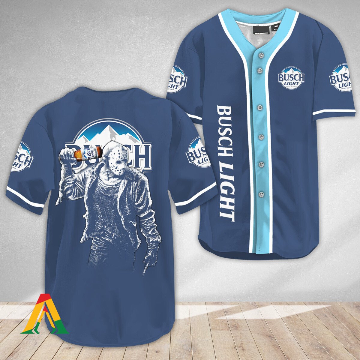 Busch Light Baseball Jersey Jason Voorhees Friday The 13th