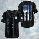 Black US Flag Busch Light Baseball Jersey For Beer Lovers Black US Flag Busch Light Baseball Jersey For Beer Lovers