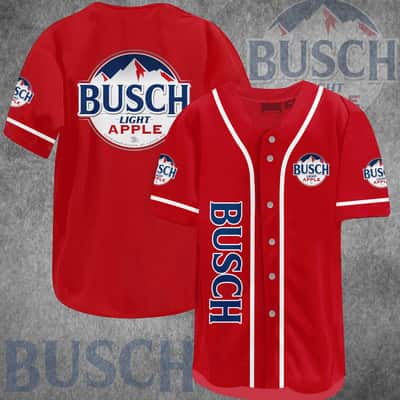 Busch Light Apple Baseball Jersey Beer Lovers Gift Busch Light Apple Baseball Jersey Beer Lovers Gift