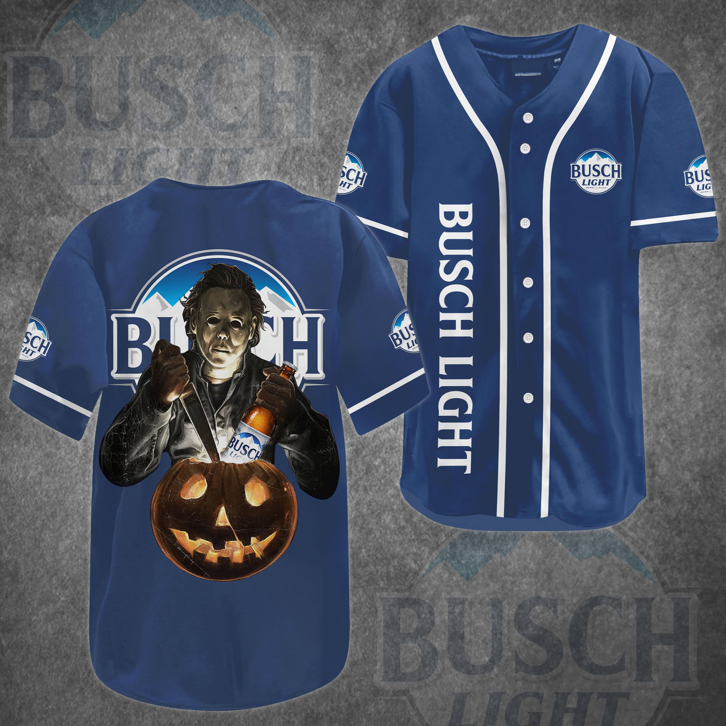 Michael Myers Busch Light Baseball Jersey Beer Lovers Gift