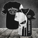 Jack Daniels Baseball Jersey Giant White Punisher Skull Gift For Whiskey Drinkers Jack Daniels Baseball Jersey Giant White Punisher Skull Gift For Whiskey Drinkers