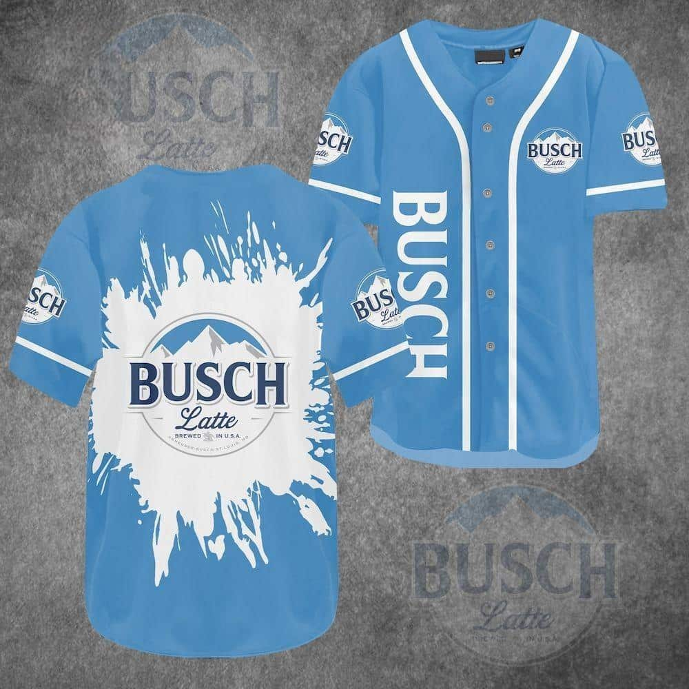 Classic Busch Latte Baseball Jersey Best Gift For Beer Lovers