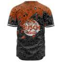 Busch Latte Baseball Jersey Abstract Orange Holographic Gift For Beer Lovers Busch Latte Baseball Jersey Abstract Orange Holographic Gift For Beer Lovers