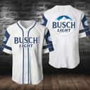 White Busch Light Baseball Jersey Beer Lovers Gift White Busch Light Baseball Jersey Beer Lovers Gift