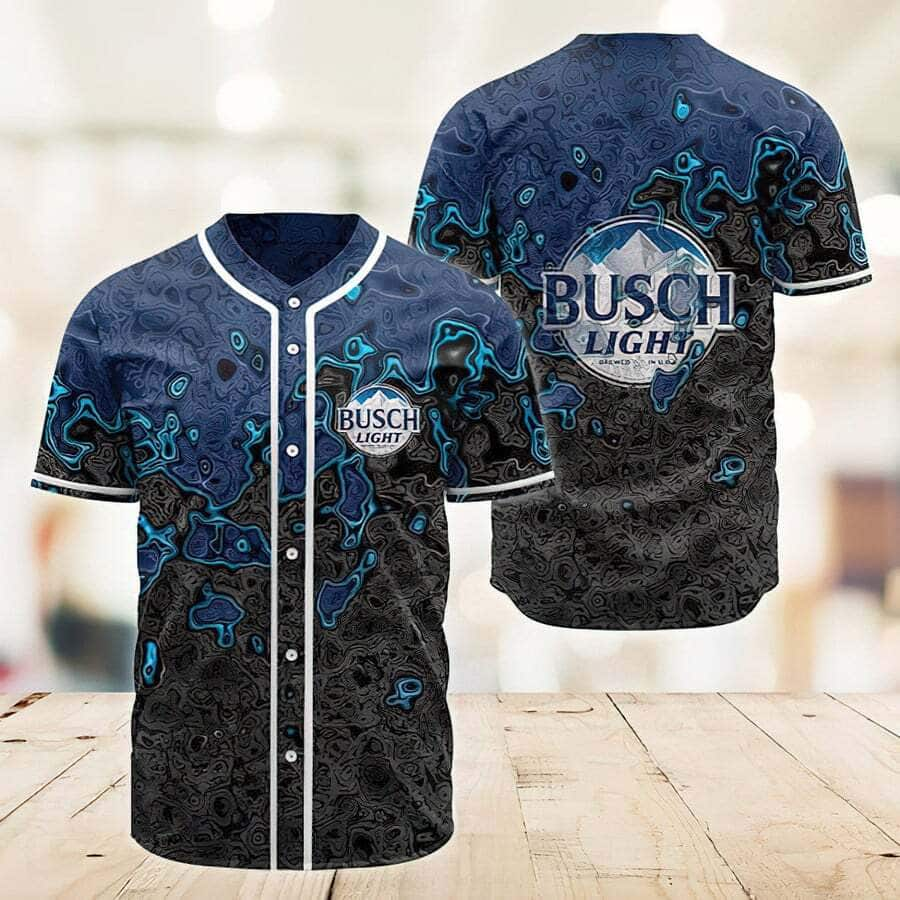 Busch Light Baseball Jersey Abstract Holographic Gift For Beer Lovers