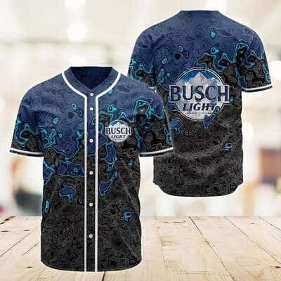 Busch Light Baseball Jersey Abstract Holographic Gift For Beer Lovers Busch Light Baseball Jersey Abstract Holographic Gift For Beer Lovers