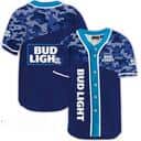 Bud Light Baseball Jersey Camouflage Pattern Beer Lovers Gift Bud Light Baseball Jersey Camouflage Pattern Beer Lovers Gift
