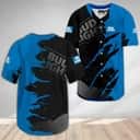 Bud Light Beer Baseball Jersey Metal Crack Pattern Bud Light Beer Baseball Jersey Metal Crack Pattern