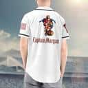 White Captain Morgan Baseball Jersey US Flag Gift For Rum Lovers
