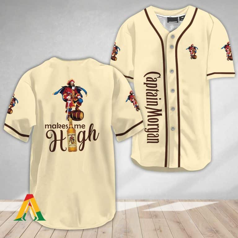 Captain Morgan Rum Baseball Jersey Make Me High