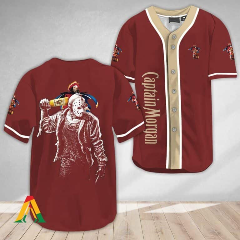 Jason Voorhees Captain Morgan Baseball Jersey Gift For Rum Drinkers