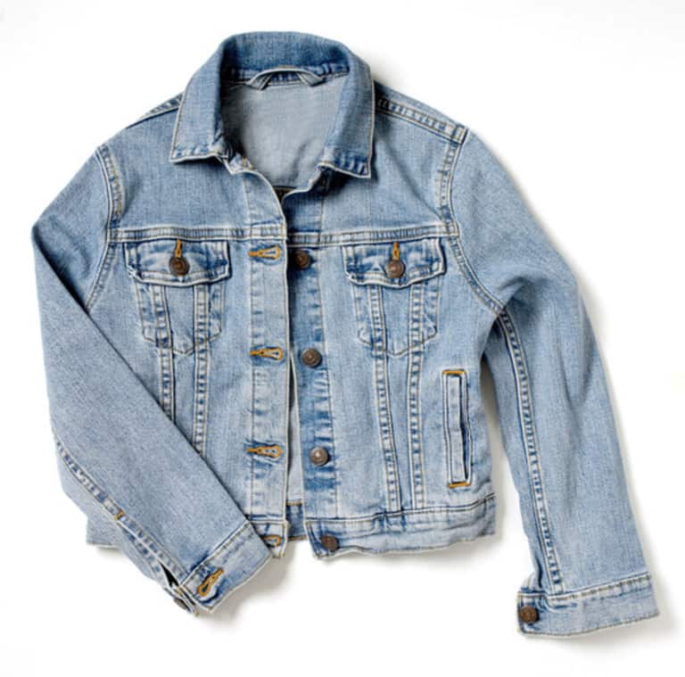 a denim jacket isolated on white background