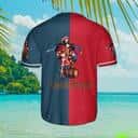 Red And Navy Split Captain Morgan Baseball Jersey Gift For Him Red And Navy Split Captain Morgan Baseball Jersey Gift For Him