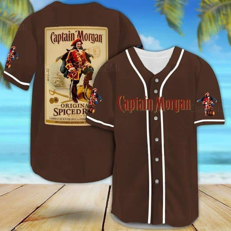 Captain Morgan Rum Baseball Jersey Birthday Gift For Dad