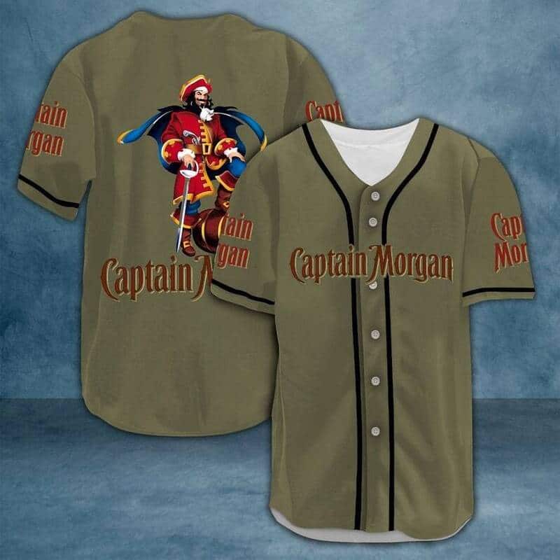 Captain Morgan Rum Baseball Jersey Gift For Sports Dad