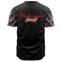 Black Budweiser Beer Baseball Jersey Gift For Him Black Budweiser Beer Baseball Jersey Gift For Him