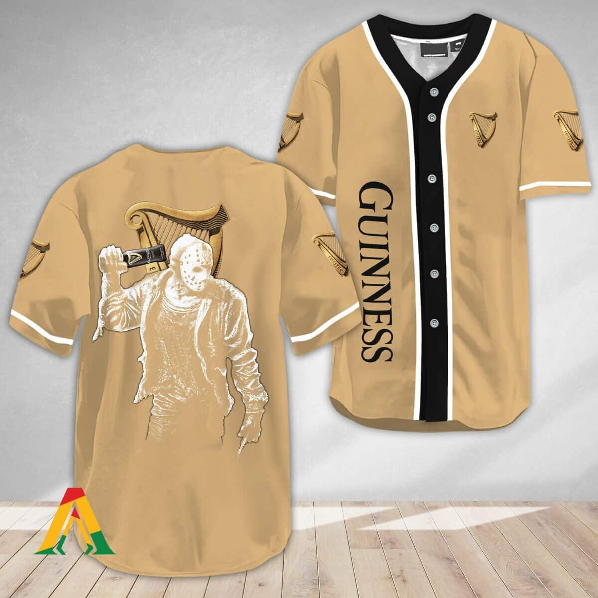 Jason Voorhees Guinness Baseball Jersey Gift For Beer Drinkers