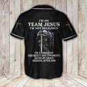 I'm On Team Jesus Baseball Jersey I'm Not Religious I'm A Christian I'm On Team Jesus Baseball Jersey I'm Not Religious I'm A Christian