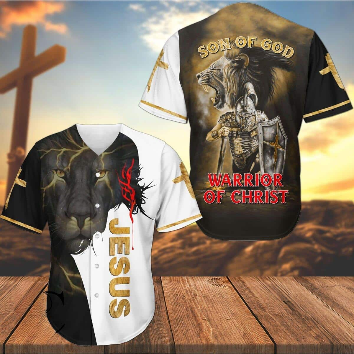 Jesus Baseball Jersey Son Of God Warrior Of Christ Best Christian Gift