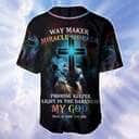 Way Maker Miracle Worker Jesus Baseball Jersey Way Maker Miracle Worker Jesus Baseball Jersey