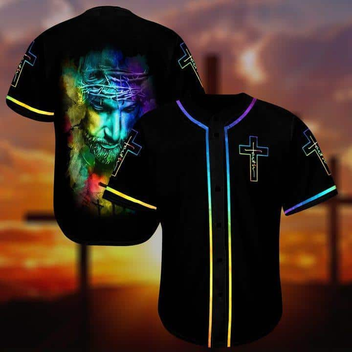 Christian Jesus Baseball Jersey Christian Gift For Dad