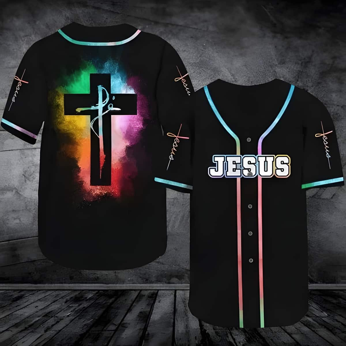 Jesus Baseball Jersey Christian Gift For Dad