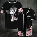 Jesus Baseball Jersey God And Flower Of Faith Christian Gift For Men Jesus Baseball Jersey God And Flower Of Faith Christian Gift For Men