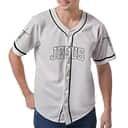 Jesus Saved My Life Baseball Jersey Christian Gift For Dad