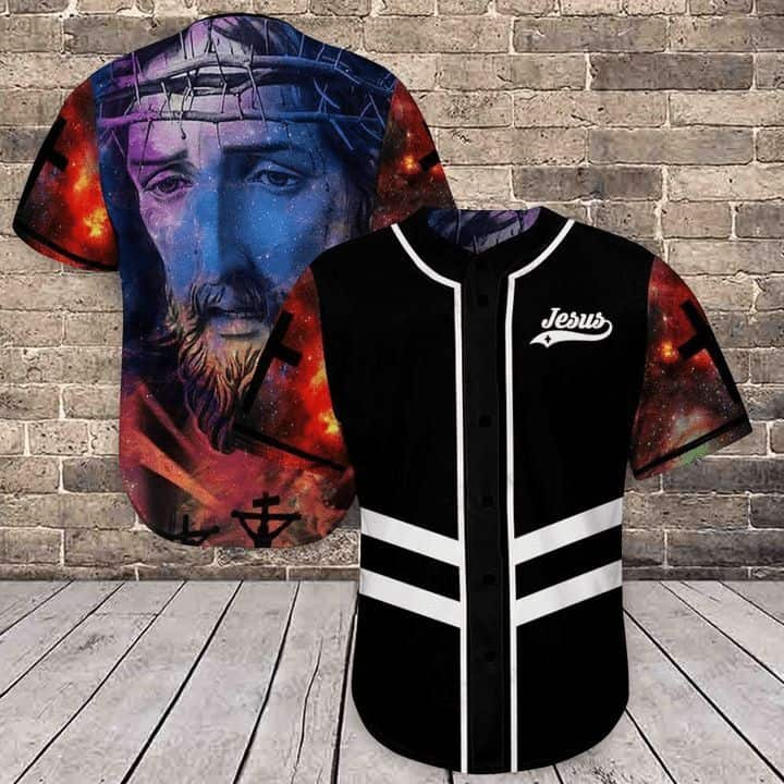 Amazing Galaxy Jesus Baseball Jersey Gift For Christian Friend