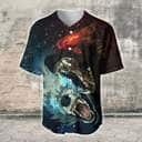 Special Wolf Galaxy Pattern Baseball Jersey Special Wolf Galaxy Pattern Baseball Jersey