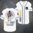 White NBA Golden State Warriors Baseball Jersey Stephen Curry Night Night White NBA Golden State Warriors Baseball Jersey Stephen Curry Night Night