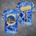 NBA Golden State Warriors Baseball Jersey Tie Dye NBA Golden State Warriors Baseball Jersey Tie Dye