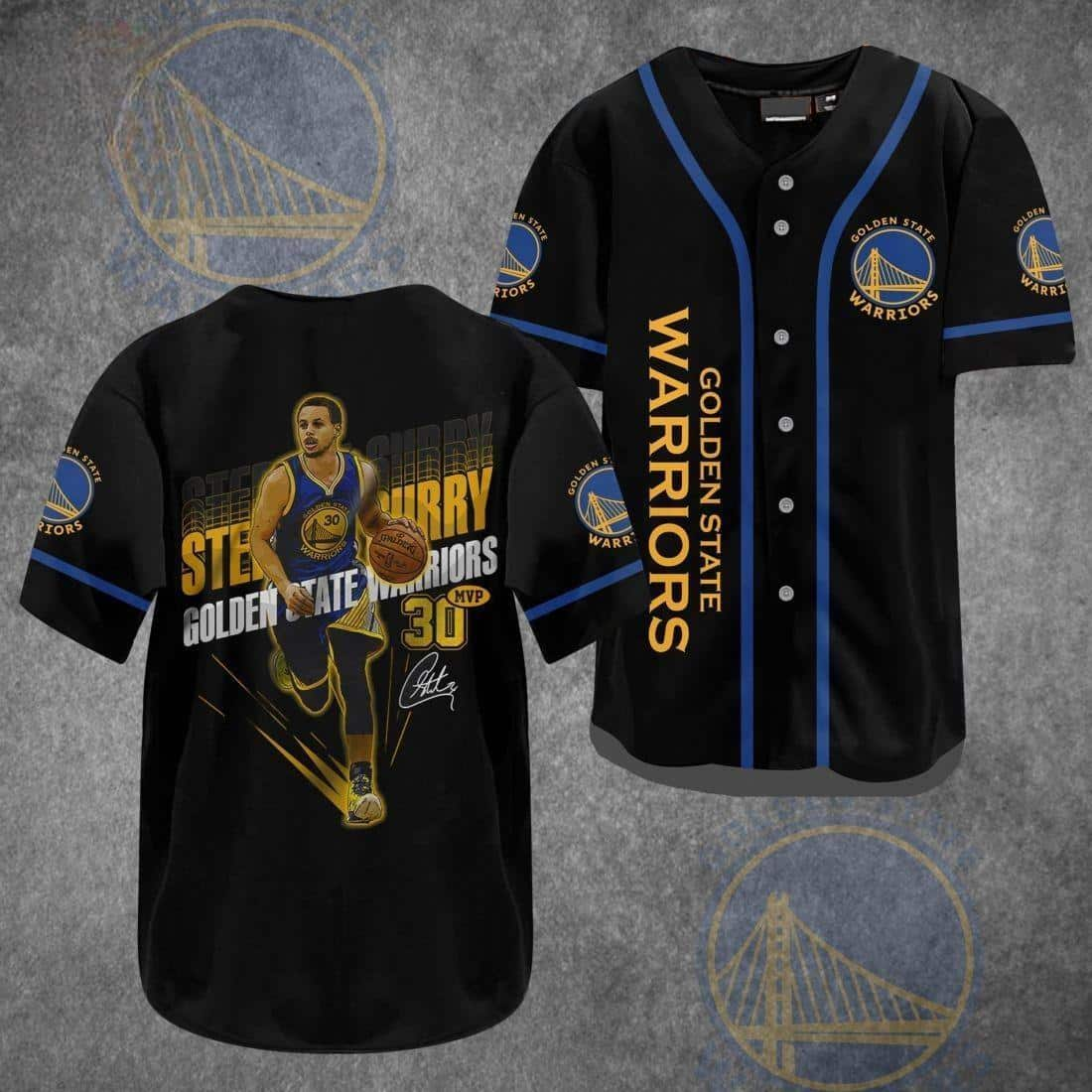 Black Stephen Curry 30 NBA Golden State Warriors Hawaiian Shirt