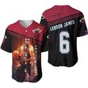 Lebron James 6 NBA Miami Heat Legend Dribbling Fire Baseball Jersey Lebron James 6 NBA Miami Heat Legend Dribbling Fire Baseball Jersey