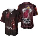 Dwyane Wade 3 Miami Heat Baseball Jersey Gift For NBA Fans Dwyane Wade 3 Miami Heat Baseball Jersey Gift For NBA Fans