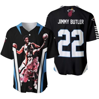 Miami Heat Baseball Jersey Jimmy Butler 22 Gift For NBA Fans Miami Heat Baseball Jersey Jimmy Butler 22 Gift For NBA Fans