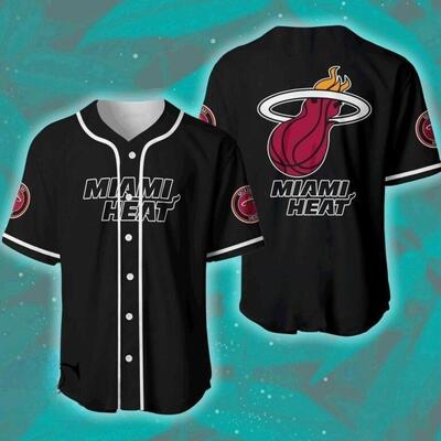 NBA Miami Heat Baseball Jersey Gift For Basketball Players NBA Miami Heat Baseball Jersey Gift For Basketball Players