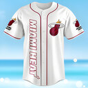 NBA Miami Heat 1988 White Baseball Jersey Sports Gift For Best Friend NBA Miami Heat 1988 White Baseball Jersey Sports Gift For Best Friend