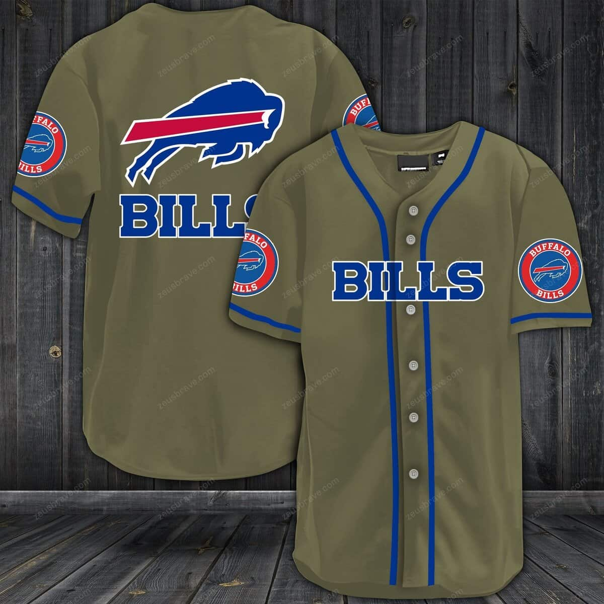 NFL Buffalo Bills Baseball Jersey Sport Gift For Dad